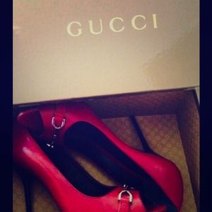 Gucci Peep Toe Pumps