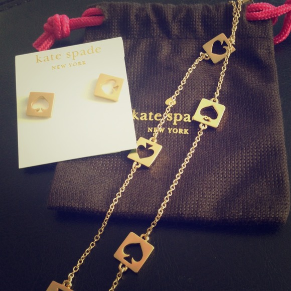 Kate Spade "Spade of Hearts" jewelry set