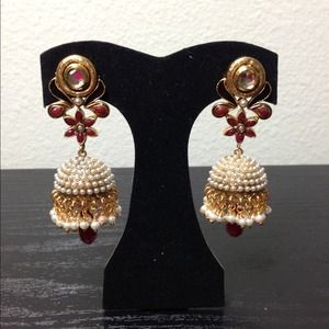 Indian gold earrings