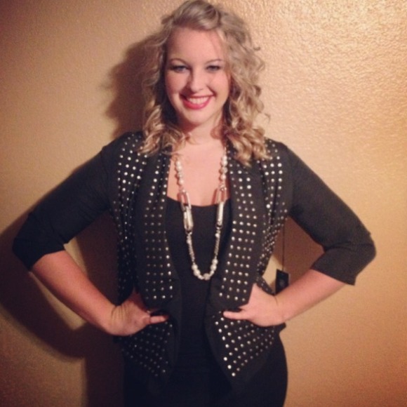 Rock & Republic Studded Tuxedo Blazer