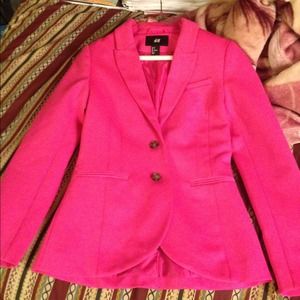 Beautiful pink blazer and blue polko dot bundle