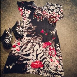 Nature Inspired Printed Dress
