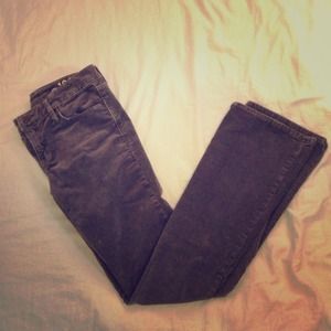 GAP Skinny Boot Cut Grey Corduroy Pants