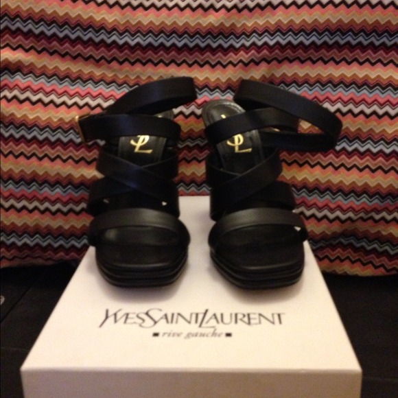 An extraordinary pair of heels that will be noticed by  Gorgeous YSL Montaig Heels.  Size 37.5