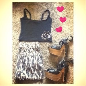 MNG stretchy pants with FREE TOP& bracelets