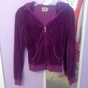 Bright purple juicy couture velour jacket!