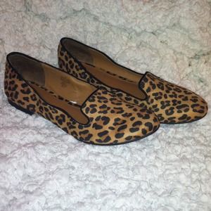 Leopard Print Loafers- Size 9