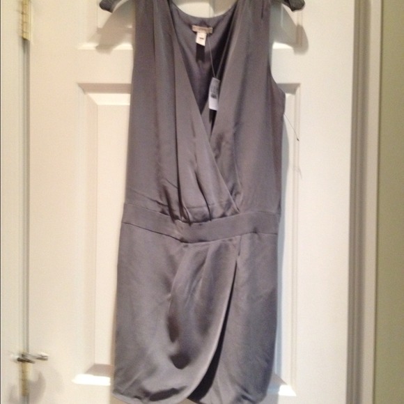 J. Crew Dresses & Skirts - 100% silk JCrew grey mini dress