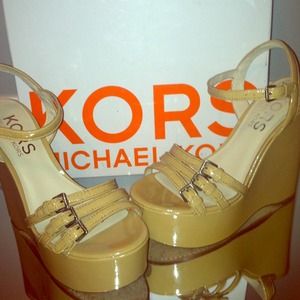 Michael kors platform wedges