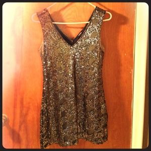 Black and good sequin dress
