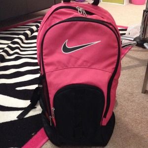 Hot pink nike bookbag!