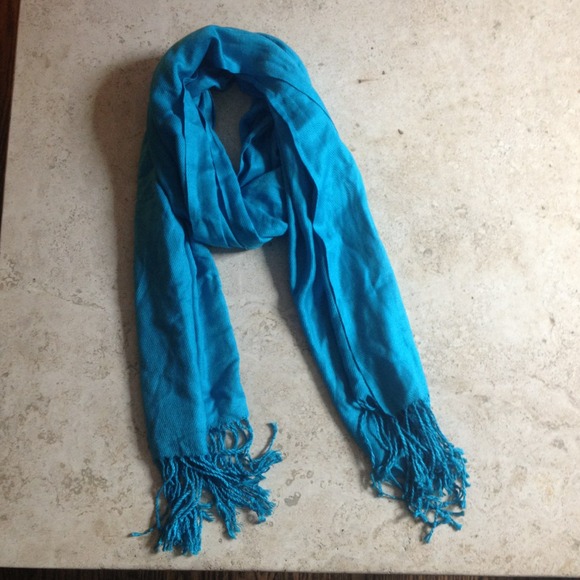 Bright blue Pashmina