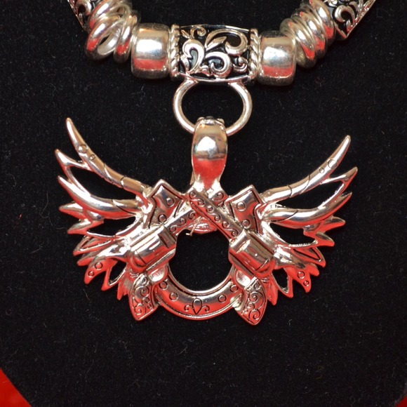 Silver Horseshoe Enhancer/Pendant - Picture 2 of 4