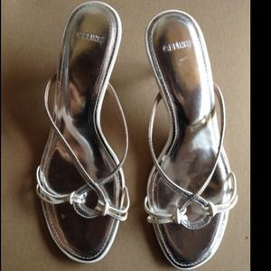 Silver sandals