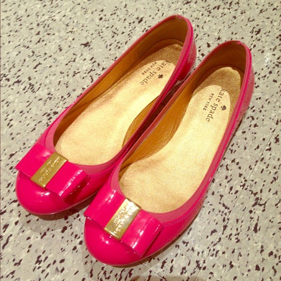 Kate Spade hot pink flats
