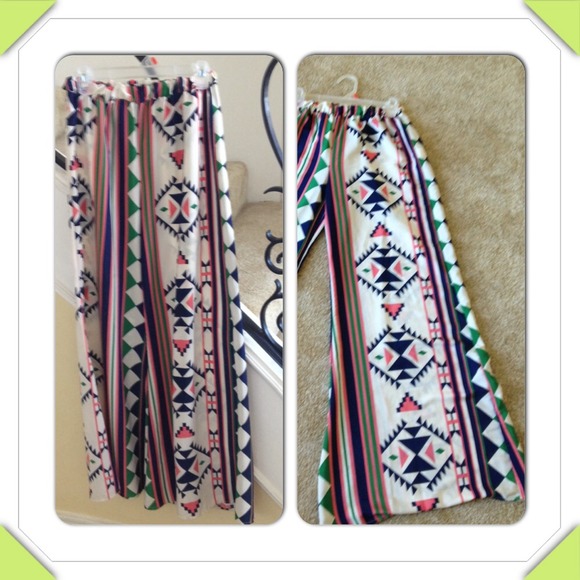 Yahada Aztec palazzo pants
