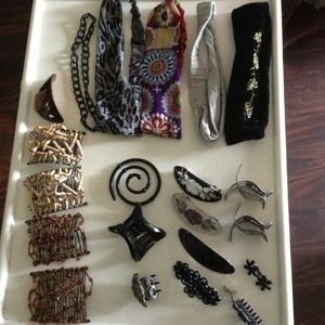 Bundle for Ann: hair acc, lace bls, shoe inserts