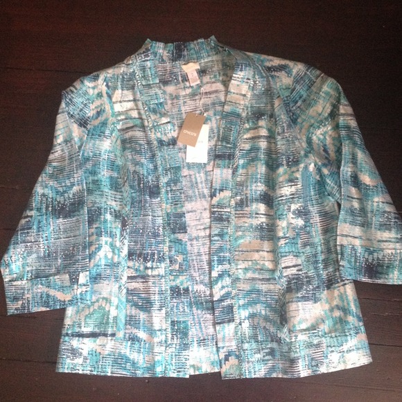 SOLD Chicos jacket with 3/4 sleeves. - Picture 1 of 4