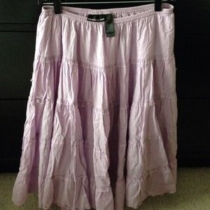 DKNY Lavender Ruffle skirt sz 7