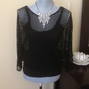 NWOT crochet top w tank