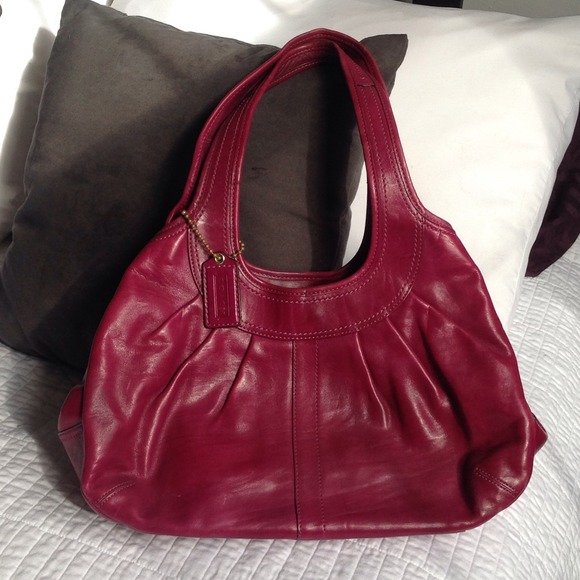 Coach raspberry handbag