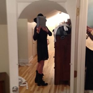 Free People Sweater Dress Charcoal SZ S