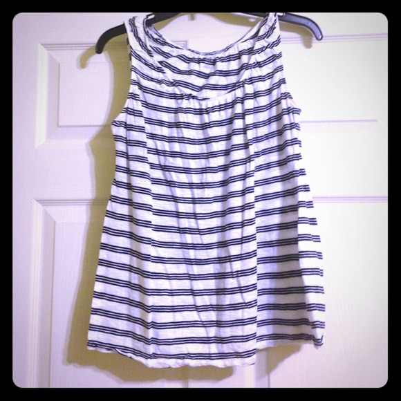 🚫BUNDLED🚫Black & White Stripe Nursing Tank