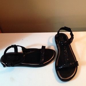 Top Shop black sparkle sandals
