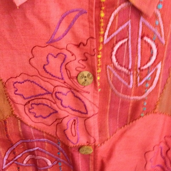 Muilti-colored jacket with detailed stitch. - Picture 4 of 4