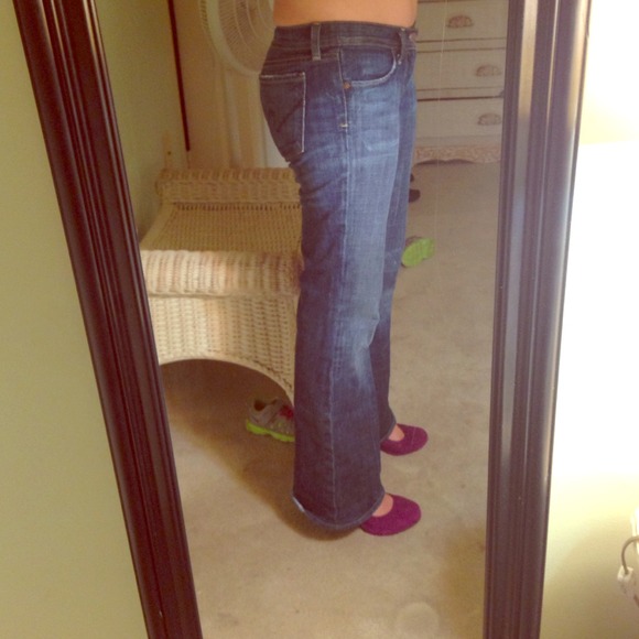 Dark denim jeans