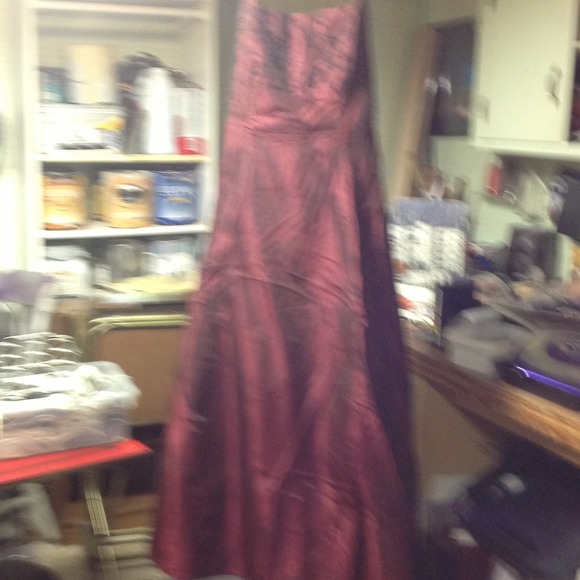 Burgandy formal dress