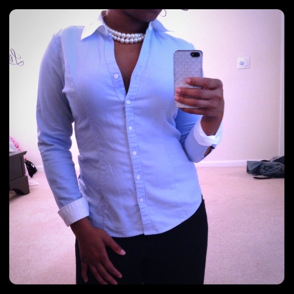 Classic Blue Button-Up