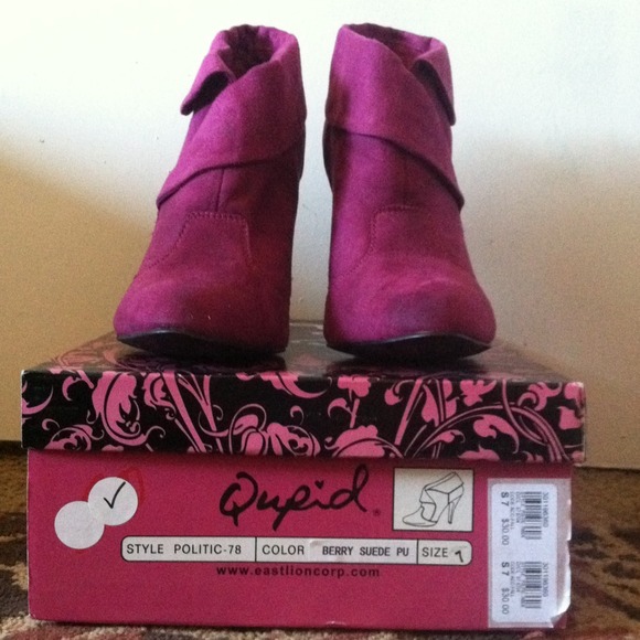 Magenta Booties