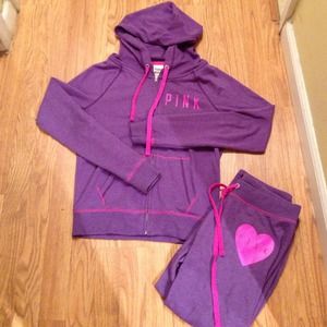 Victorias Secret Pink sweat suit set