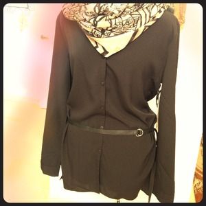 **SALE** Black Tunic with Belt - BB Dakota