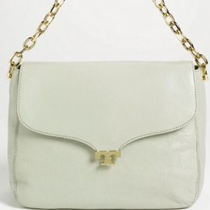 New Tory Burch Leather Megan Satchel Shoulder Bag