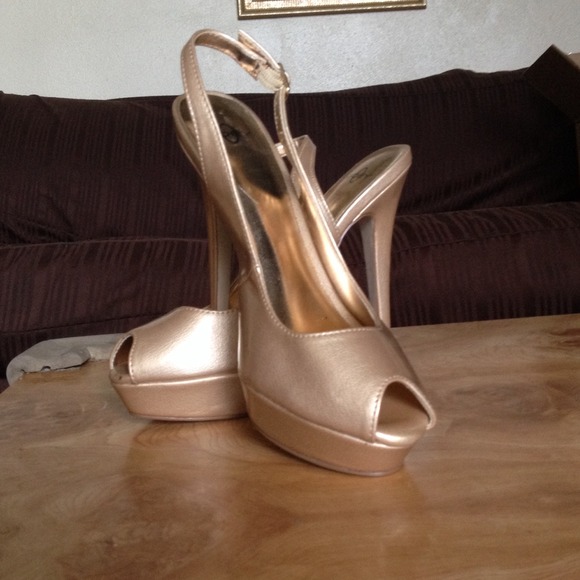Joey Gold Open Toe Stiletto