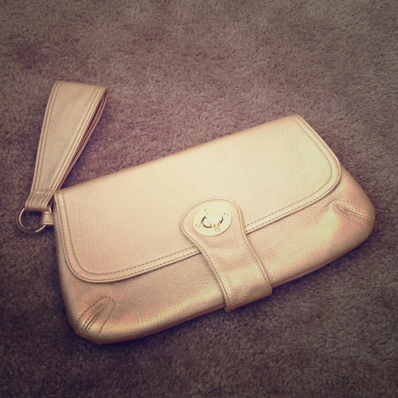 SOLD!!!!!  Old  Navy Gold Clutch/Wristlet