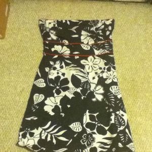Dresses - Black, white , and red floral dress Dresses - Black, white , and red floral dress