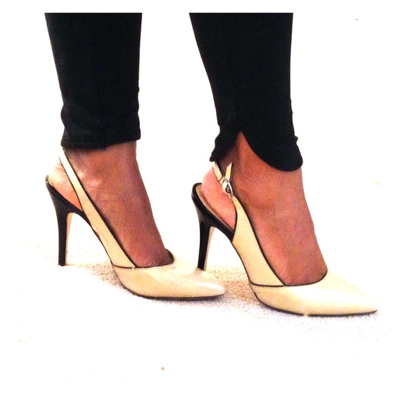 Sexy Nude Slingback Pumps