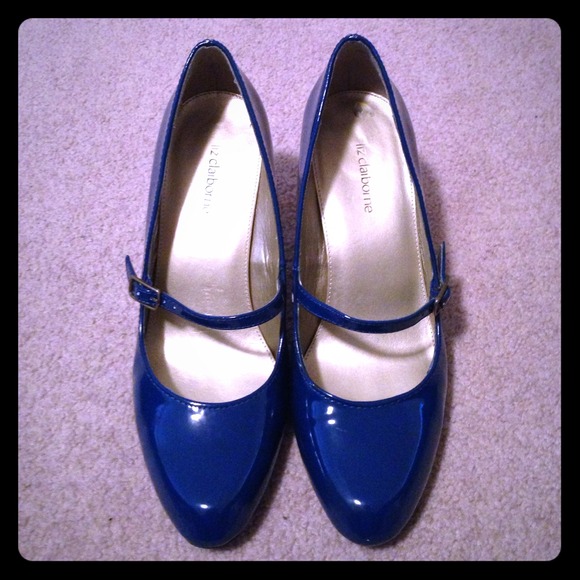 Electric Blue Mary Janes