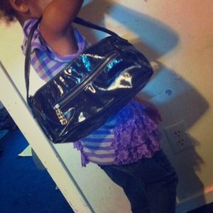 Little Shiny Black Handbag