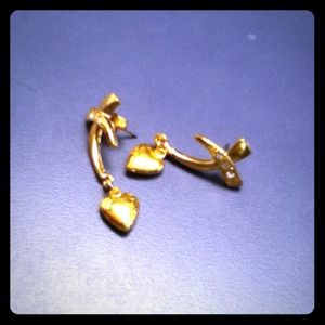 Gold earrings