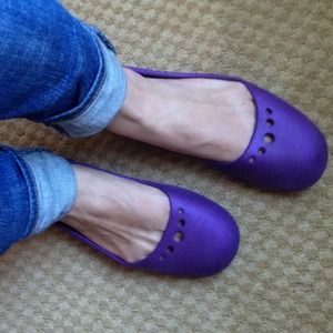 Purple Crocs