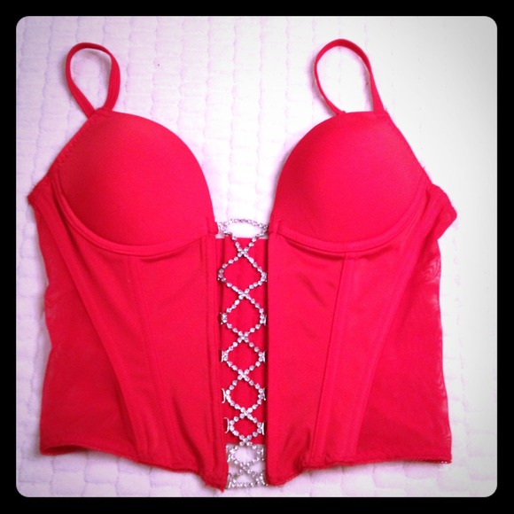 Red corset 34C, brand new without tags