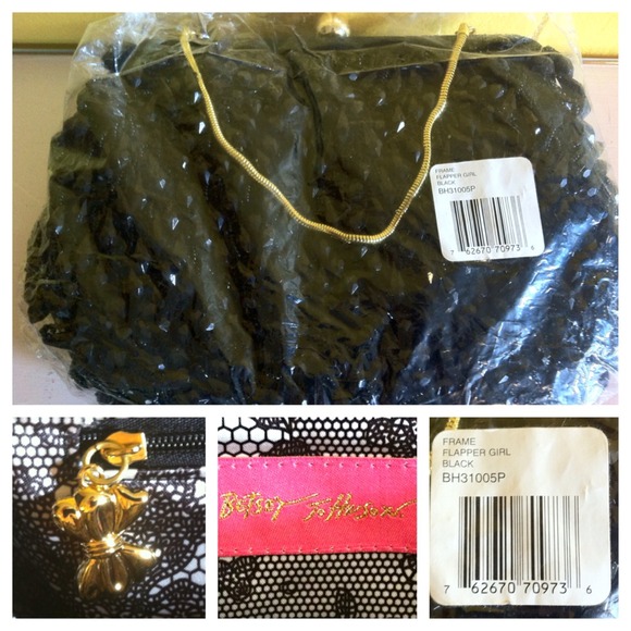 NWT Betsey Johnson "Flapper Girl" Evening Bag - Picture 2 of 4