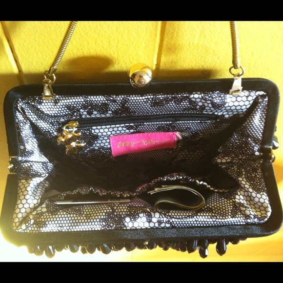 NWT Betsey Johnson "Flapper Girl" Evening Bag - Picture 3 of 4