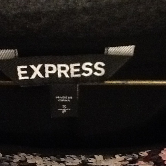 Express sequin mesh top - Picture 3 of 4