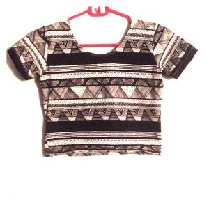 American Apparel Aztec Crop Top