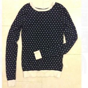 ✨Reduced✨ Worn 1x Dot Sweater w/ Button Back